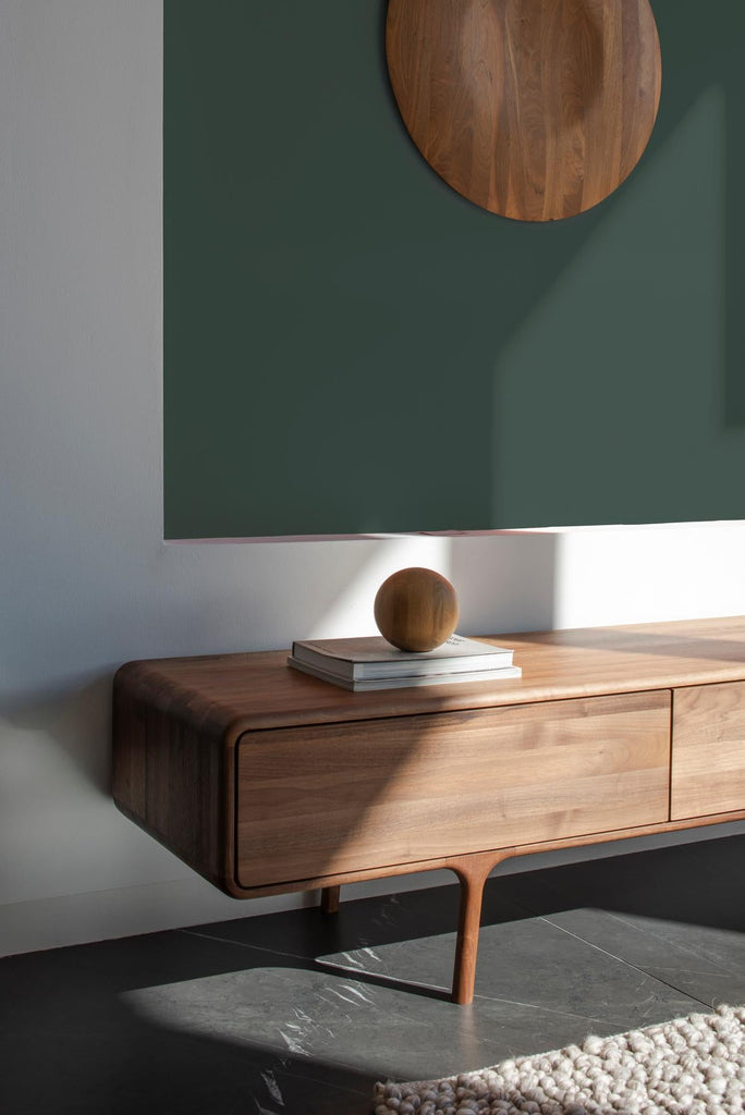 Fawn Lowboard - 2 Drawers - Walnut