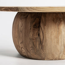 Load image into Gallery viewer, Teak recycled round coffee table
