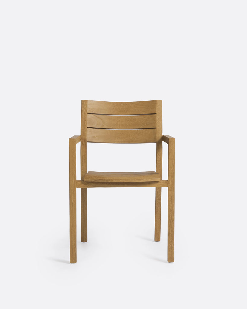 Outdoor natural chair stackable