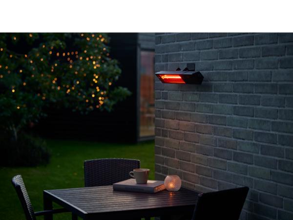 Nordic Sense Patio heater for wall 1500 watt Black