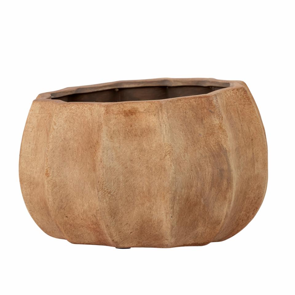 Conja Deco Flowerpot, Brown, Terracotta