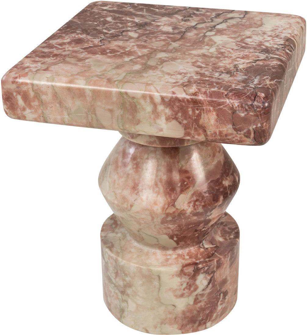 Rosalia Pink Marble Side Table