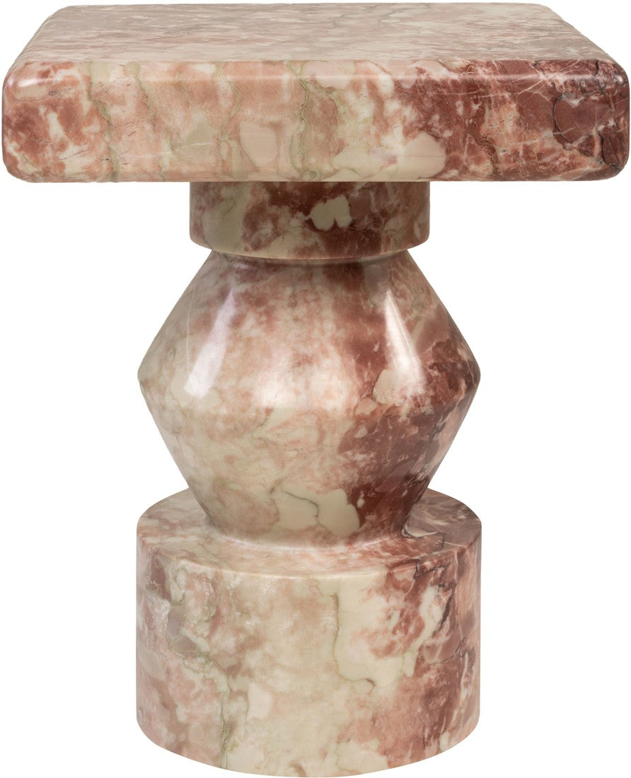 Rosalia Pink Marble Side Table