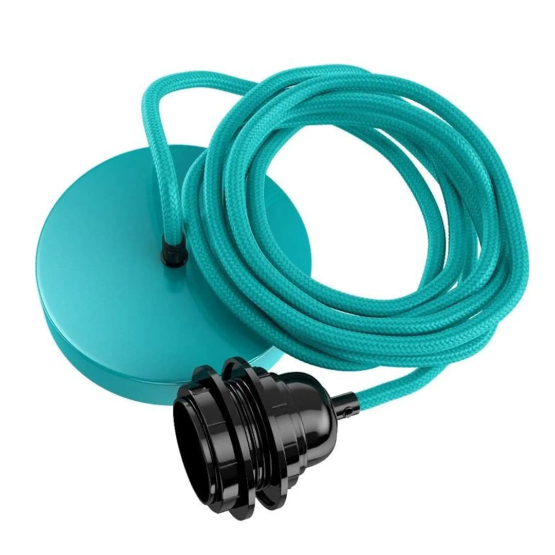 HANG 1 turquoise woven pendant