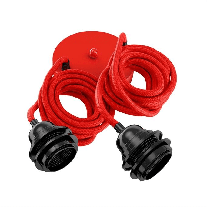 HANG 2 red woven pendant