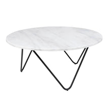 Carica l'immagine nel visualizzatore di Gallery, Coffee table - Kay - White Marble - 80x80x35cm