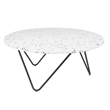 Load image into Gallery viewer, Coffee table - Kay - White/Black Terrazzo - 80x80x35cm