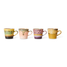 Load image into Gallery viewer, 70s ceramics: americano mugs radiant, set of 4