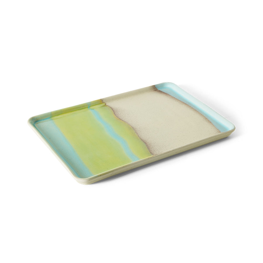 70s ceramics: large tray
