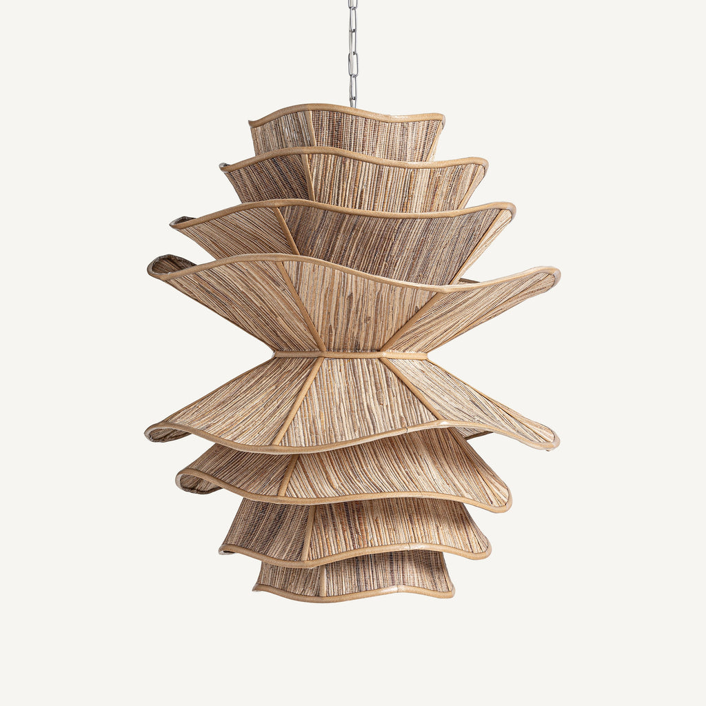 Coconut Wood Boho Lamp