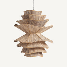 Cargar imagen en el visor de la galería, Coconut Wood Boho Lamp