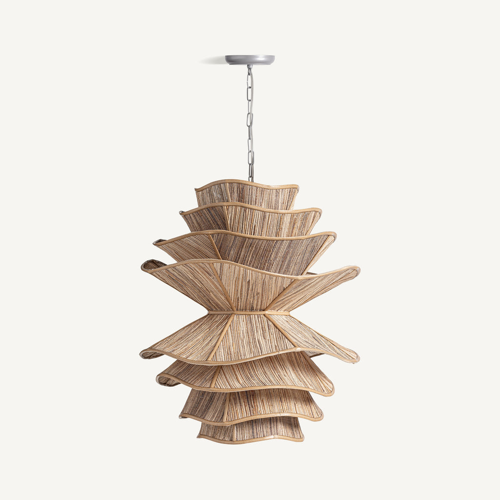 Coconut Wood Boho Lamp