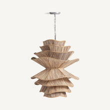 Cargar imagen en el visor de la galería, Coconut Wood Boho Lamp