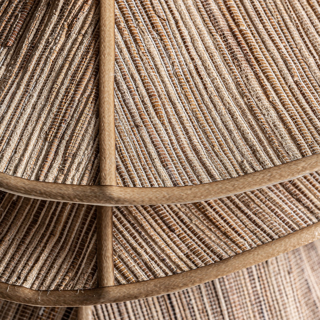 Coconut Wood Boho Lamp