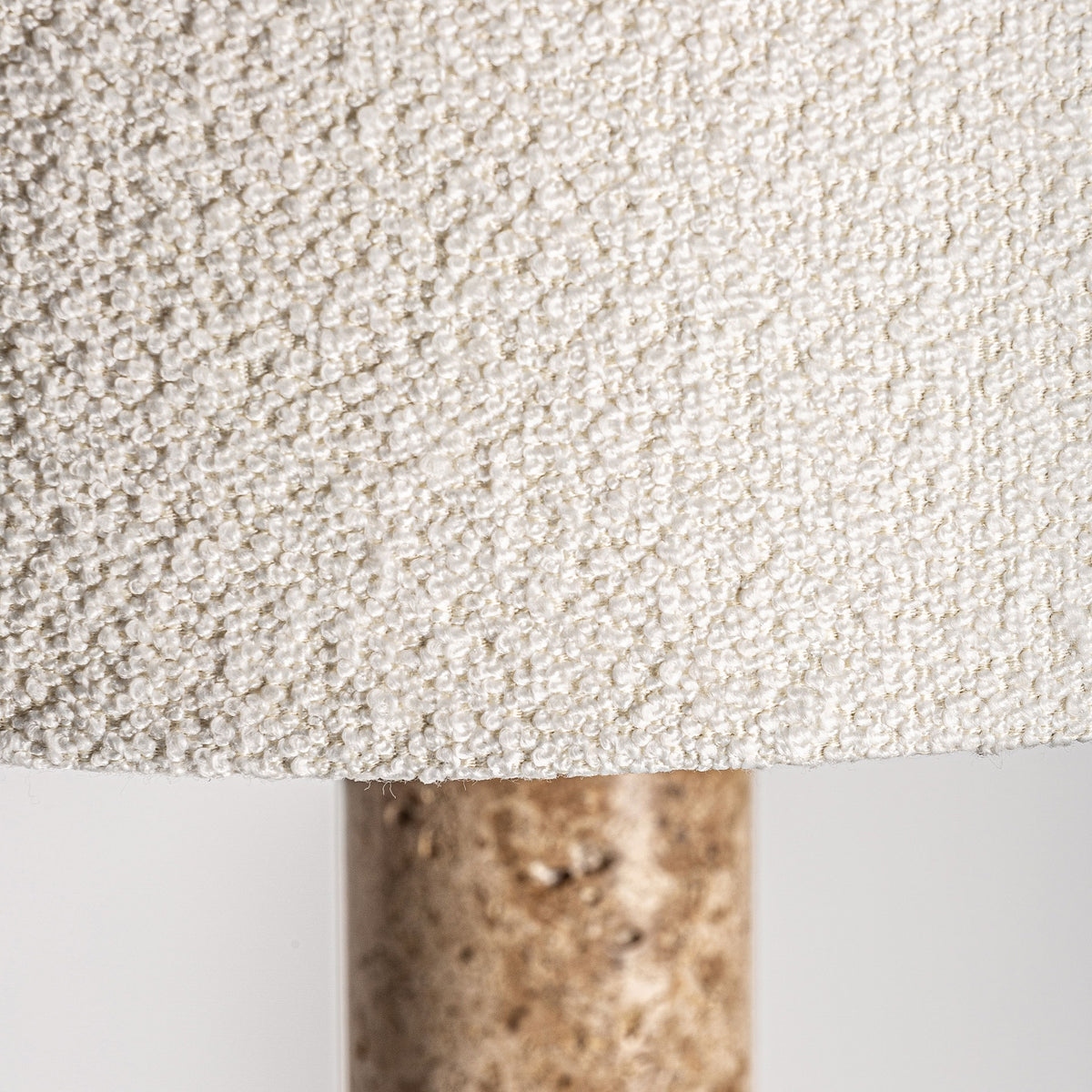 Alina Cream Marble & Golden Steel Floor Lamp 50x50x166 cm