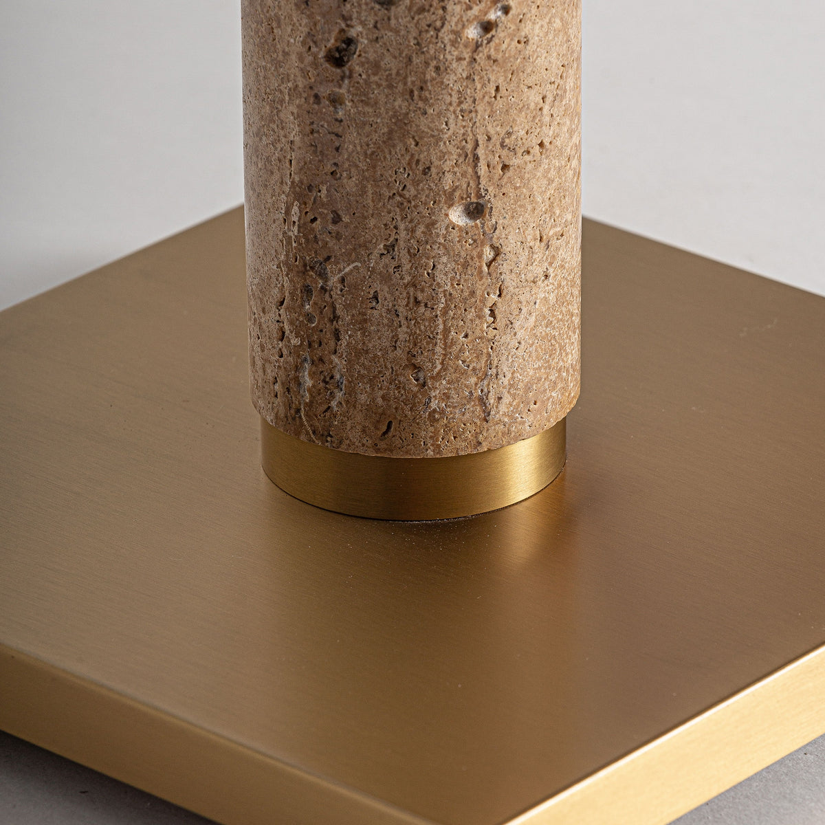 Alina Cream Marble & Golden Steel Floor Lamp 50x50x166 cm
