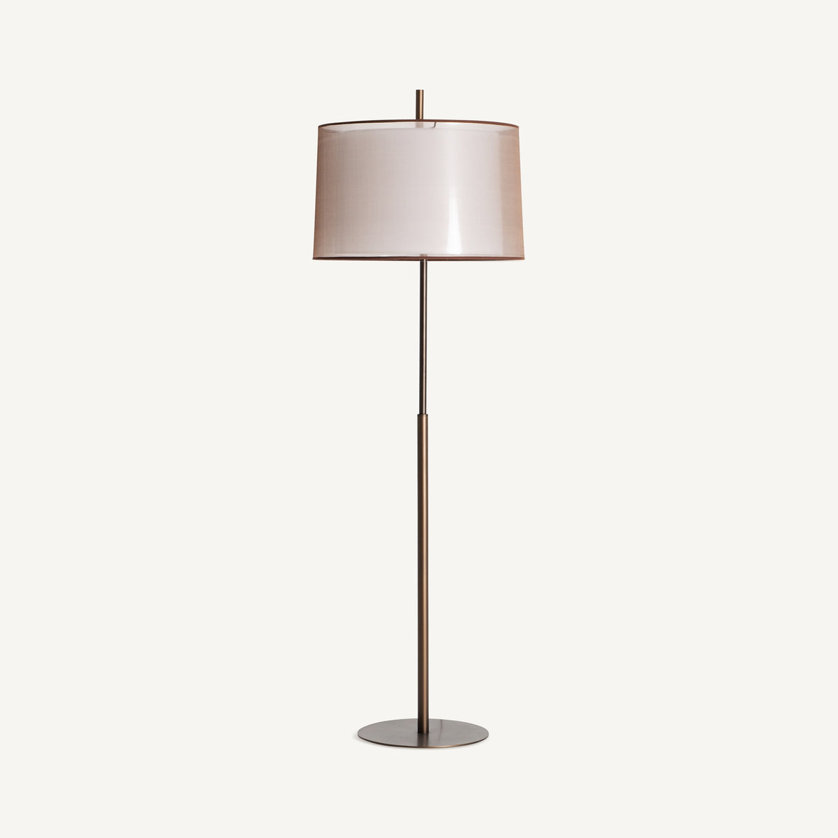 Amelie Black Steel & Bronze Polyester Floor Lamp 53x53x163 cm