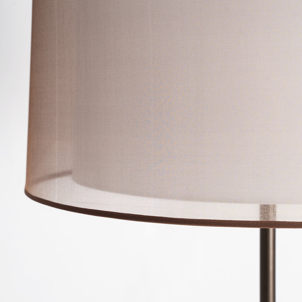 Amelie Black Steel & Bronze Polyester Floor Lamp 53x53x163 cm