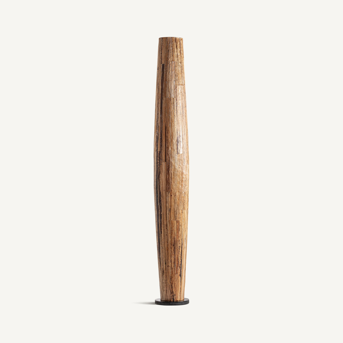 Ampfing Brown Natural Fiber & Resin Floor Lamp 30x30x150 cm