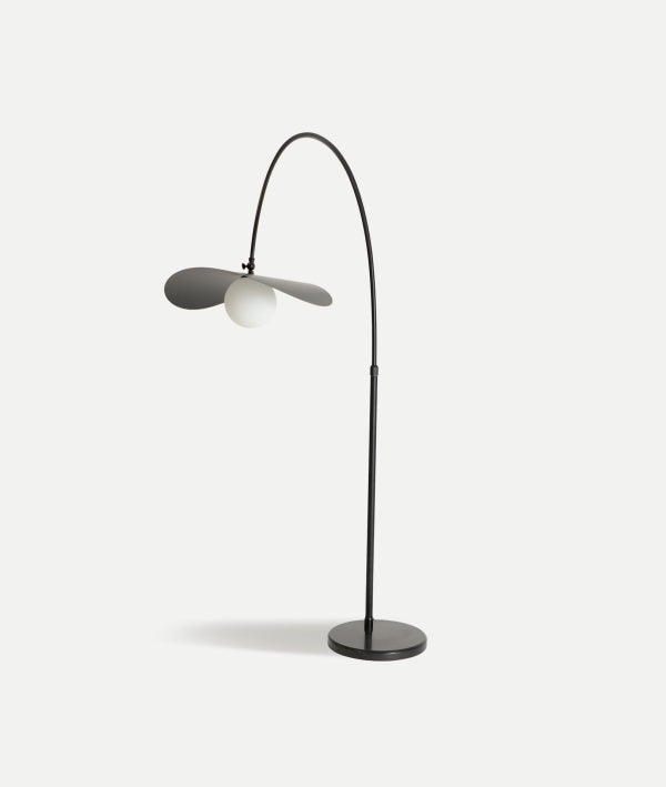 Bristen Black Steel Floor Lamp