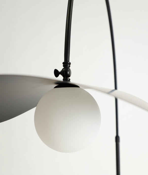 Bristen Black Steel Floor Lamp