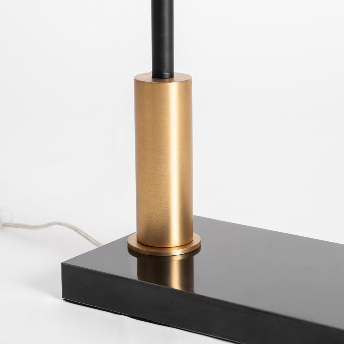 Cint Black Marble & Golden Steel Floor Lamp 43x32x154 cm