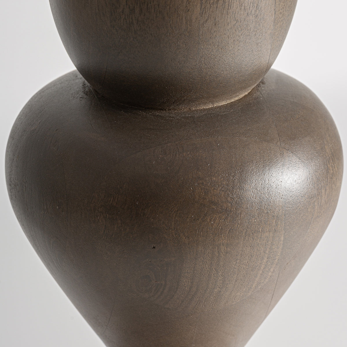 Cinzia Brown Mango Wood & Beige Polyester Floor Lamp 50x50x160 cm