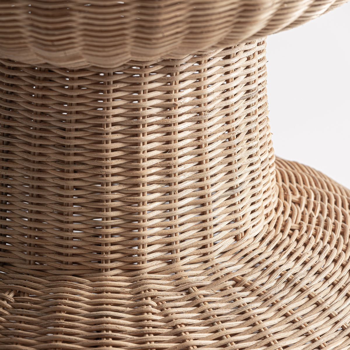 Cyena Brown Rattan Floor Lamp 46x46x175 cm