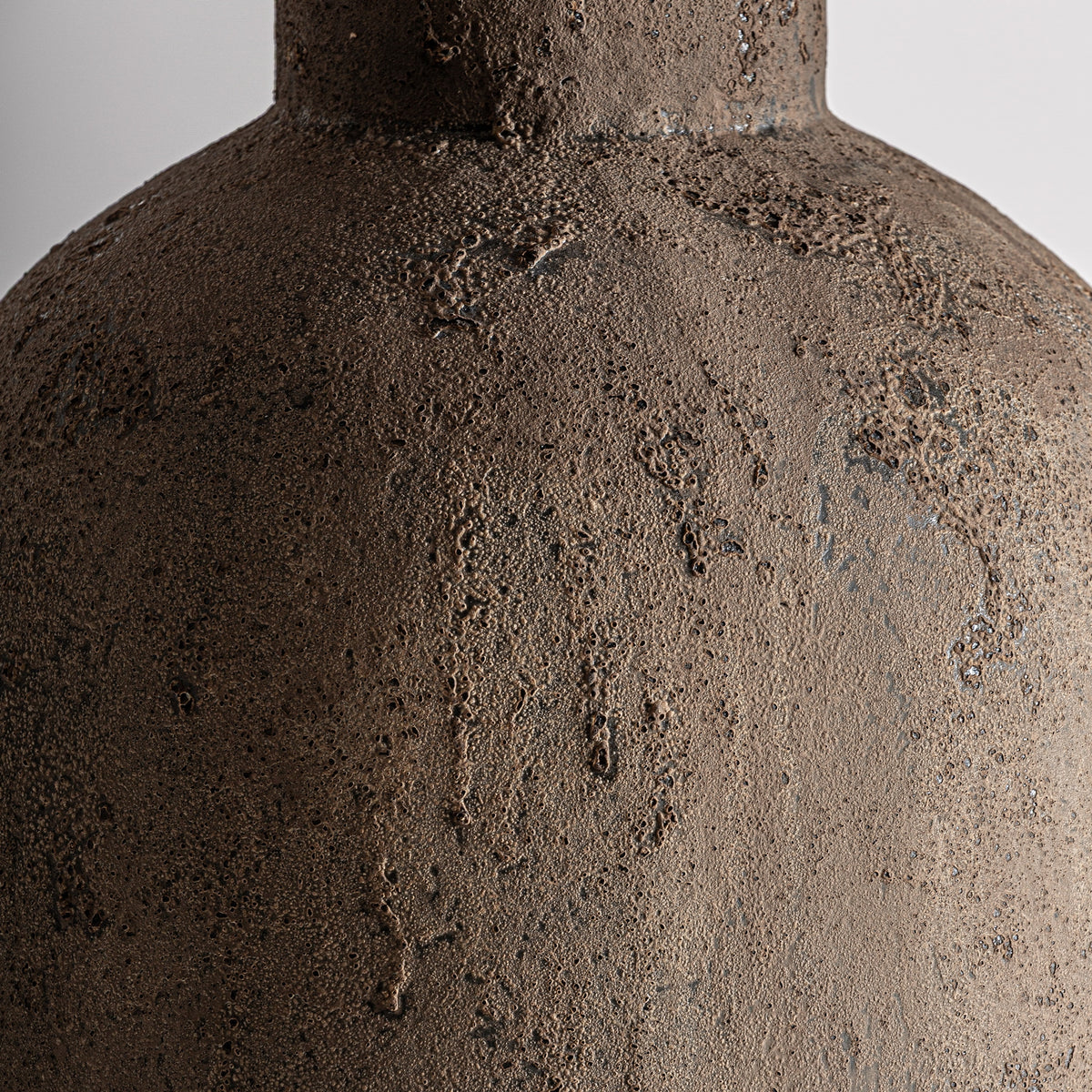 Gajeha Brown Concrete & Beige Natural Fiber Floor Lamp 40x40x190 cm