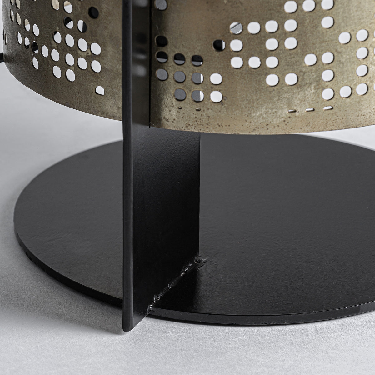 Jacquard Golden Steel Floor Lamp 30x27x76 cm