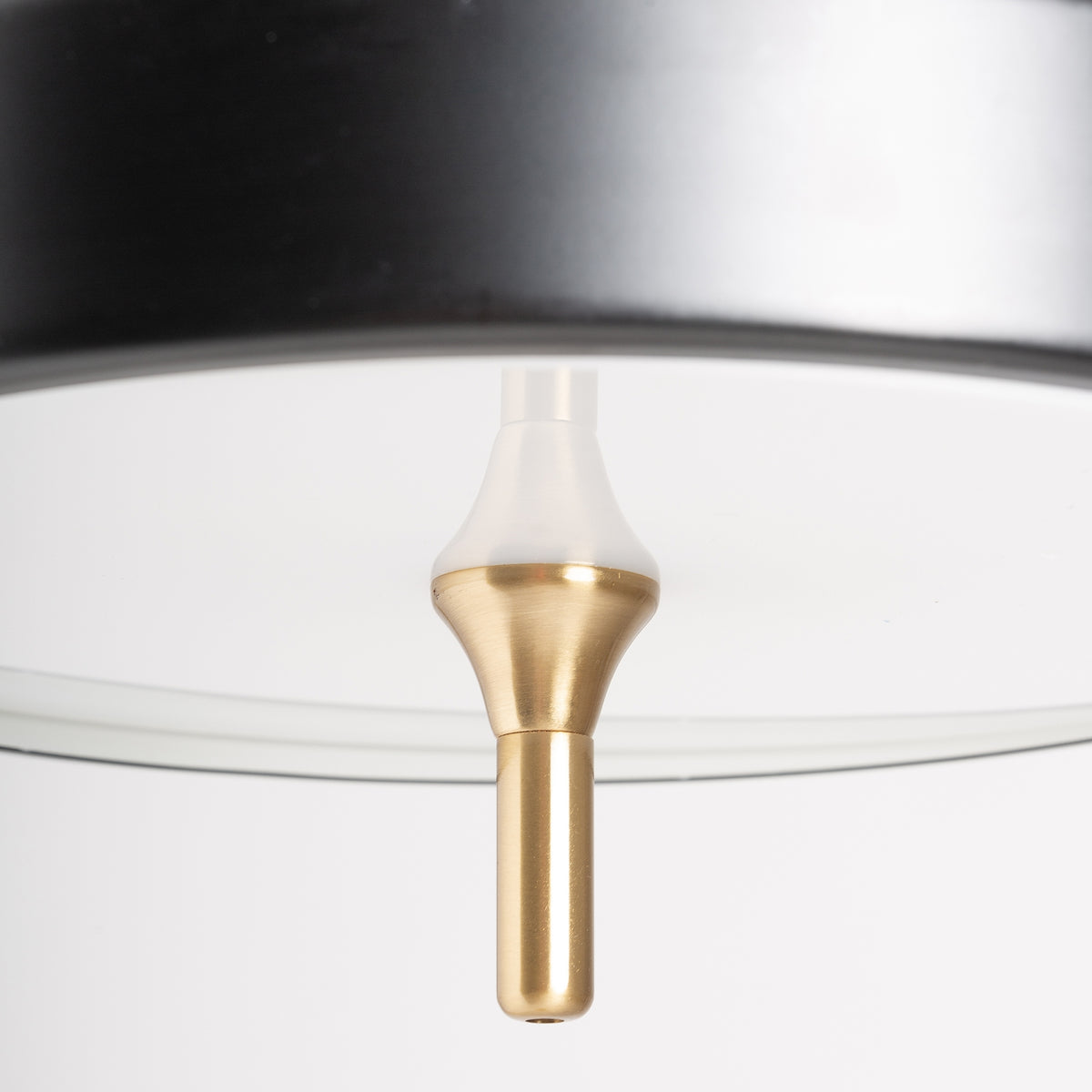 Maoz Golden Iron & Black Acrylic Floor Lamp 52x35x143 cm