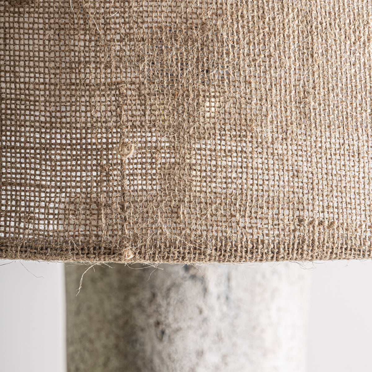 Shanna Grey Concrete & Brown Jute Floor Lamp 60x60x160 cm
