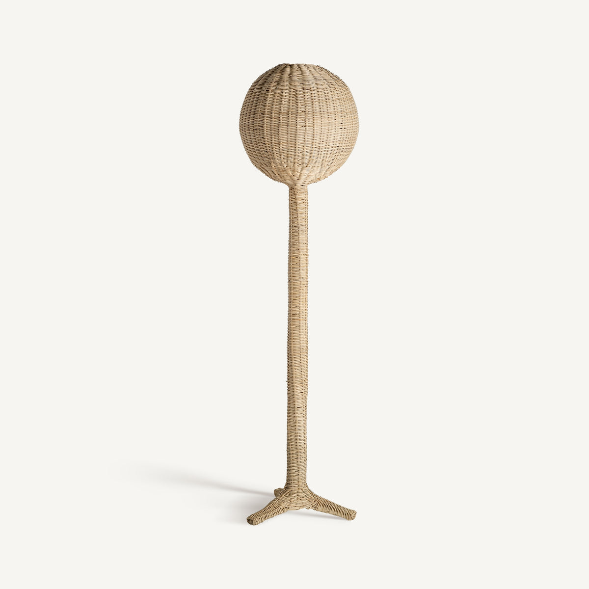 Sphere Brown Rattan Floor Lamp 40x40x167 cm