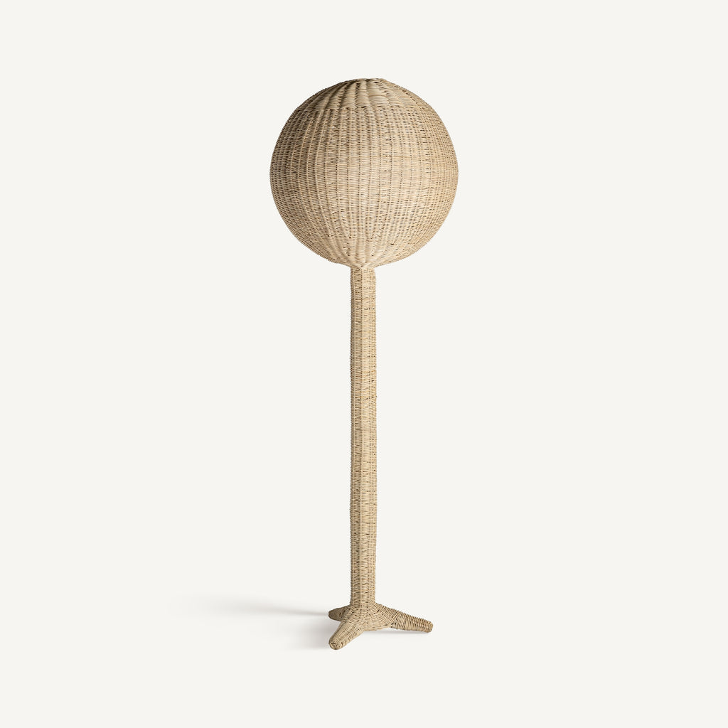 RATTAN FLOOR LAMP