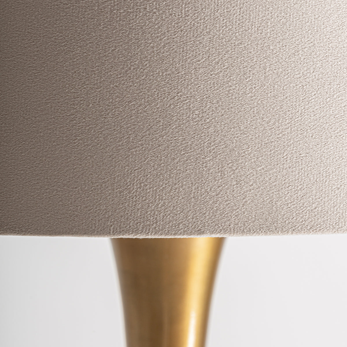 Virae Golden Aluminium & Beige Polyester Floor Lamp 56x56x173 cm