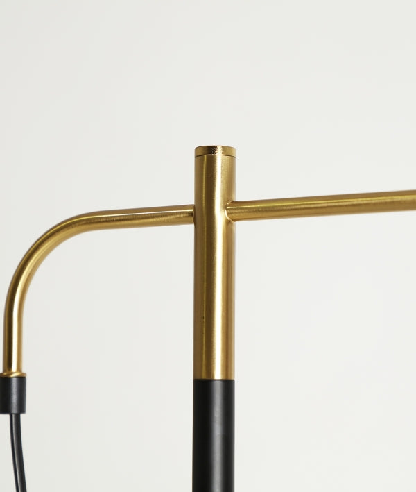 Wichlen White Marble & Gold Steel Floor Lamp