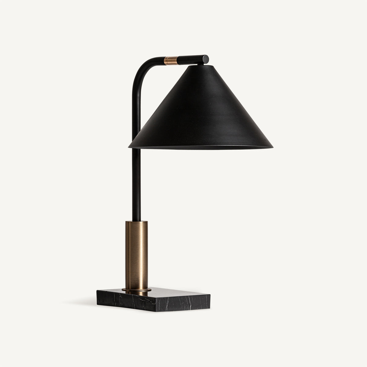 Akros Black & Golden Table Lamp 30x40x55 cm