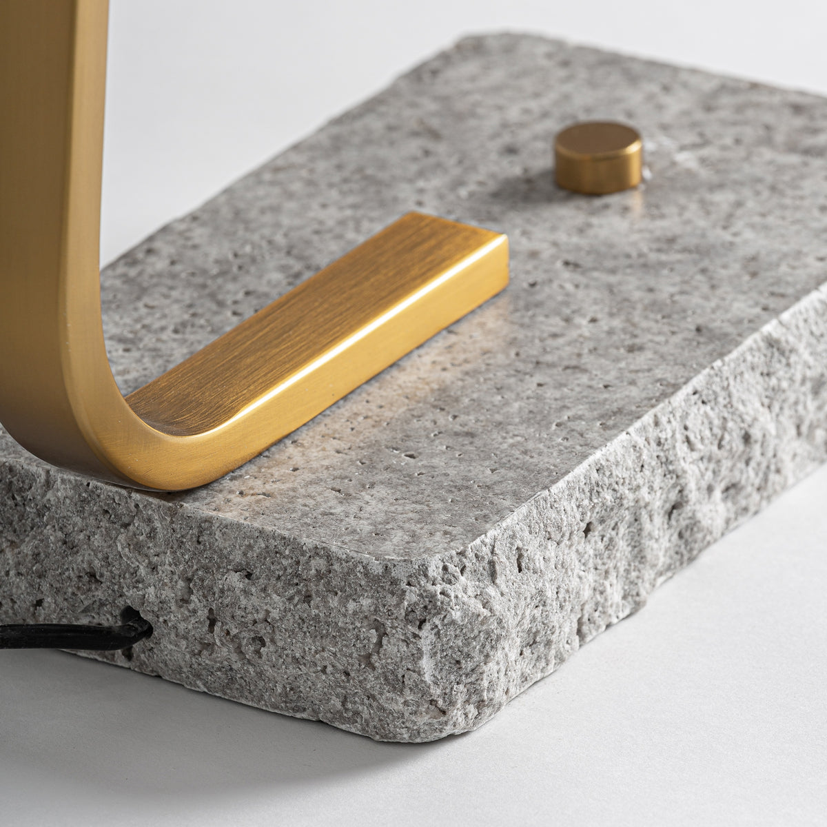 Banshe Grey & Golden Table Lamp 39x18x52 cm