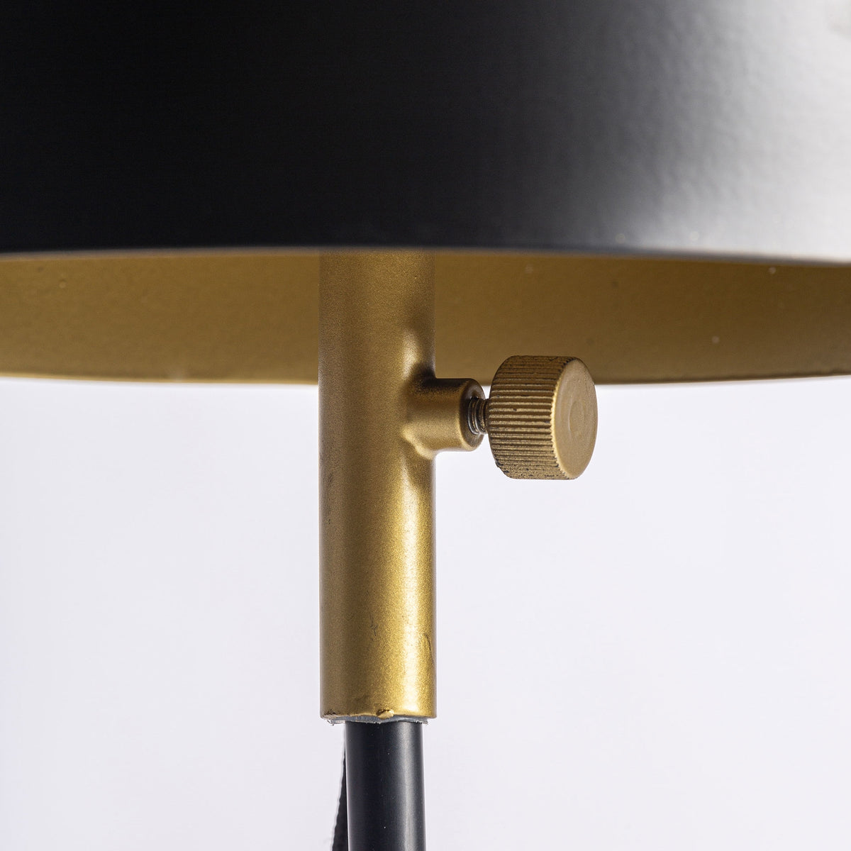 Bellini Black & Golden Table Lamp 26x26x56 cm