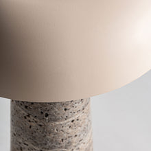 Load image into Gallery viewer, Table Lamp Silver Travertine