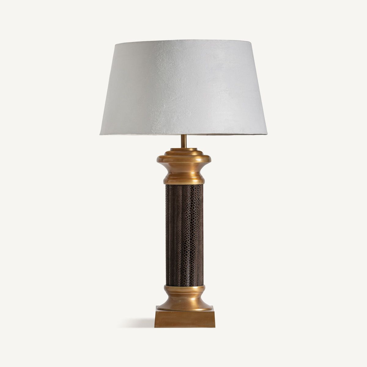 Deane White & Golden Table Lamp 46x56x101 cm