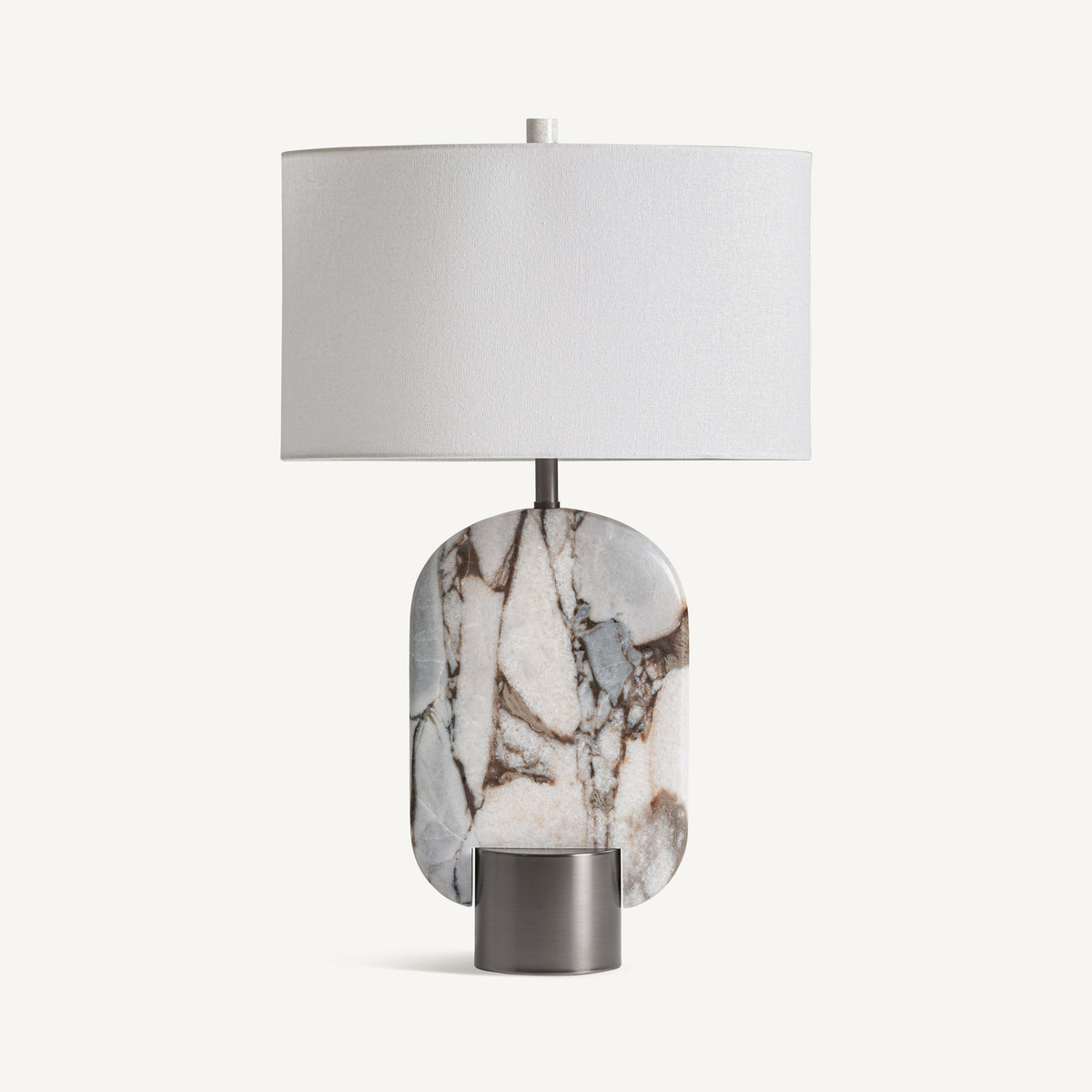 Dilash White & Black Table Lamp 44x30x71 cm