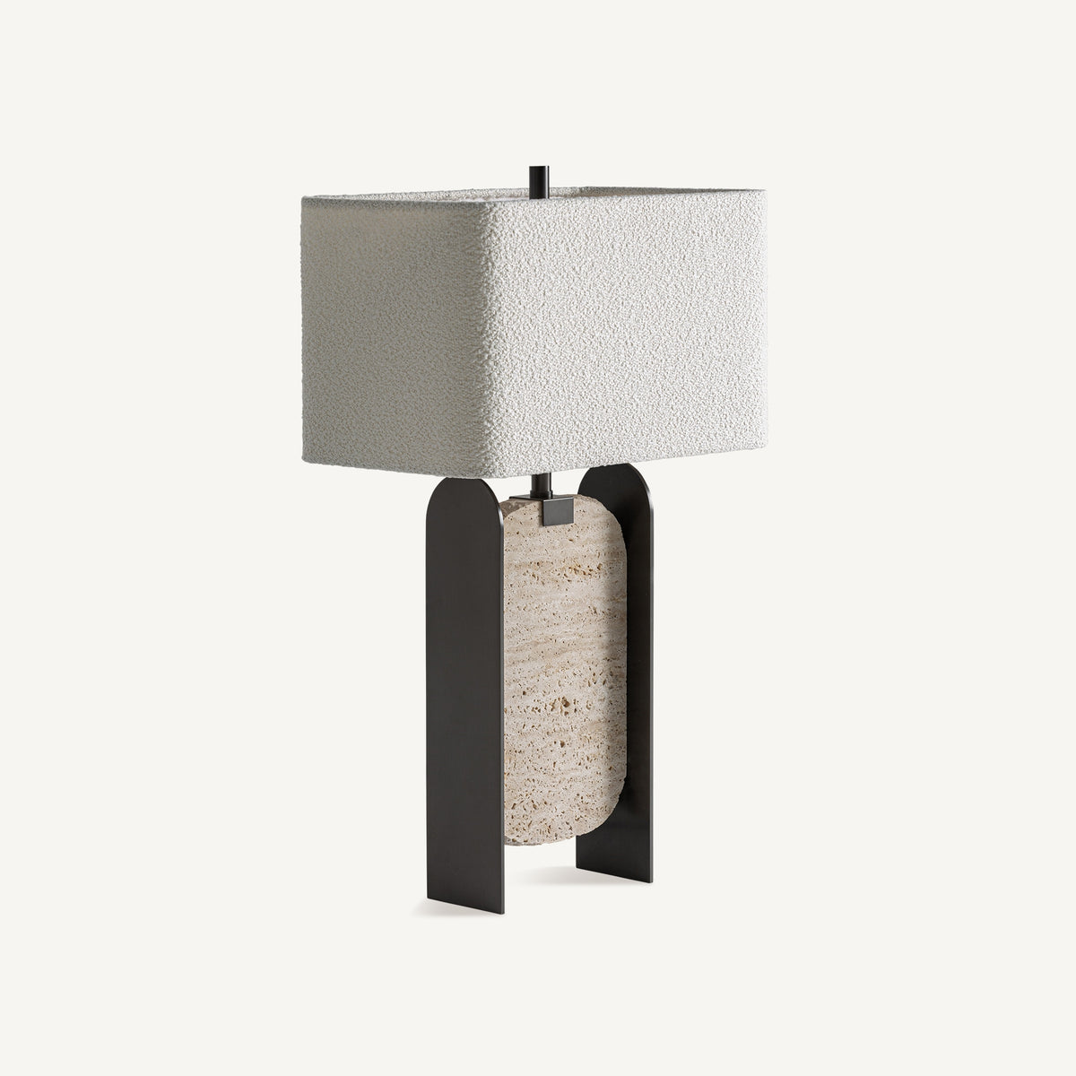Freya White & Grey Table Lamp 40x25x66 cm