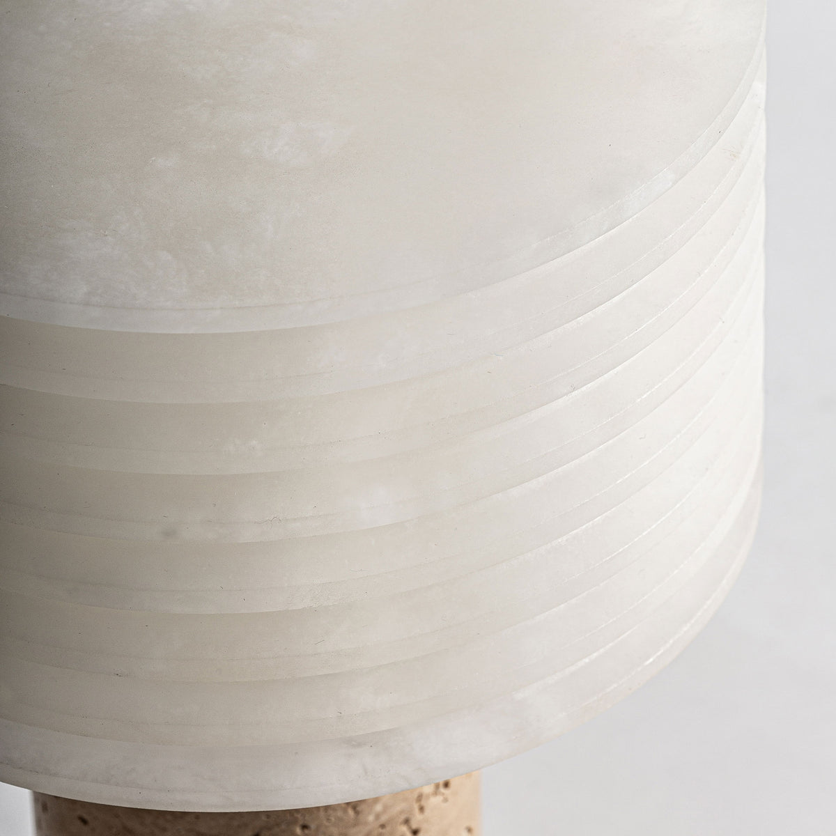 Genis White & Beige & Bronze Table Lamp 22x22x31 cm