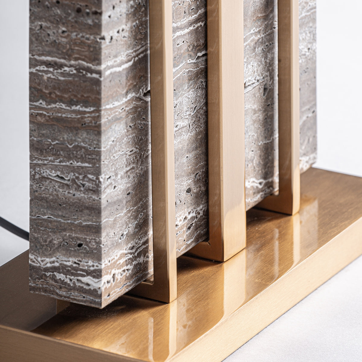 Gia Beige & Grey & Golden Table Lamp 45x25x66 cm