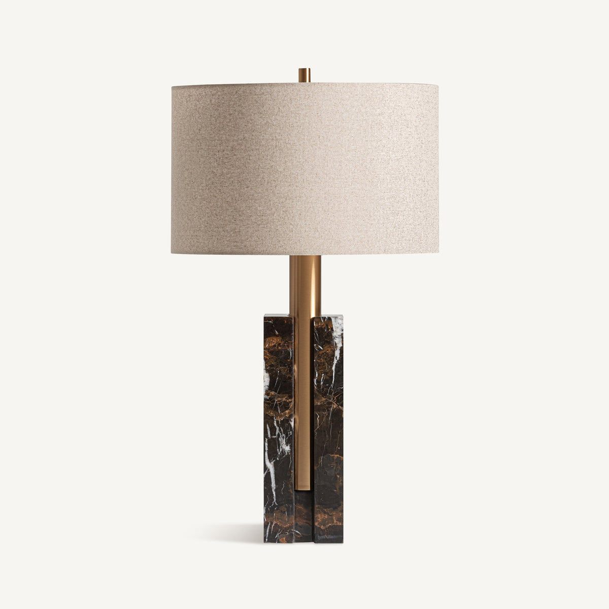 Helios Brown & Beige & Golden Table Lamp 40x40x70 cm