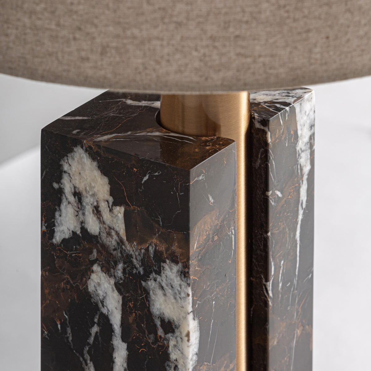 Helios Brown & Beige & Golden Table Lamp 40x40x70 cm