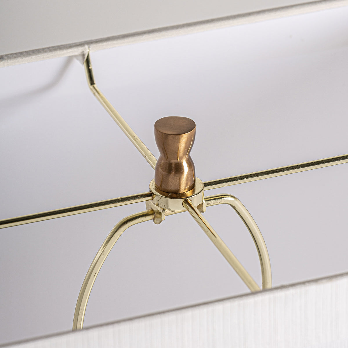 Kandern White & Black & Golden Table Lamp 42x25x68 cm