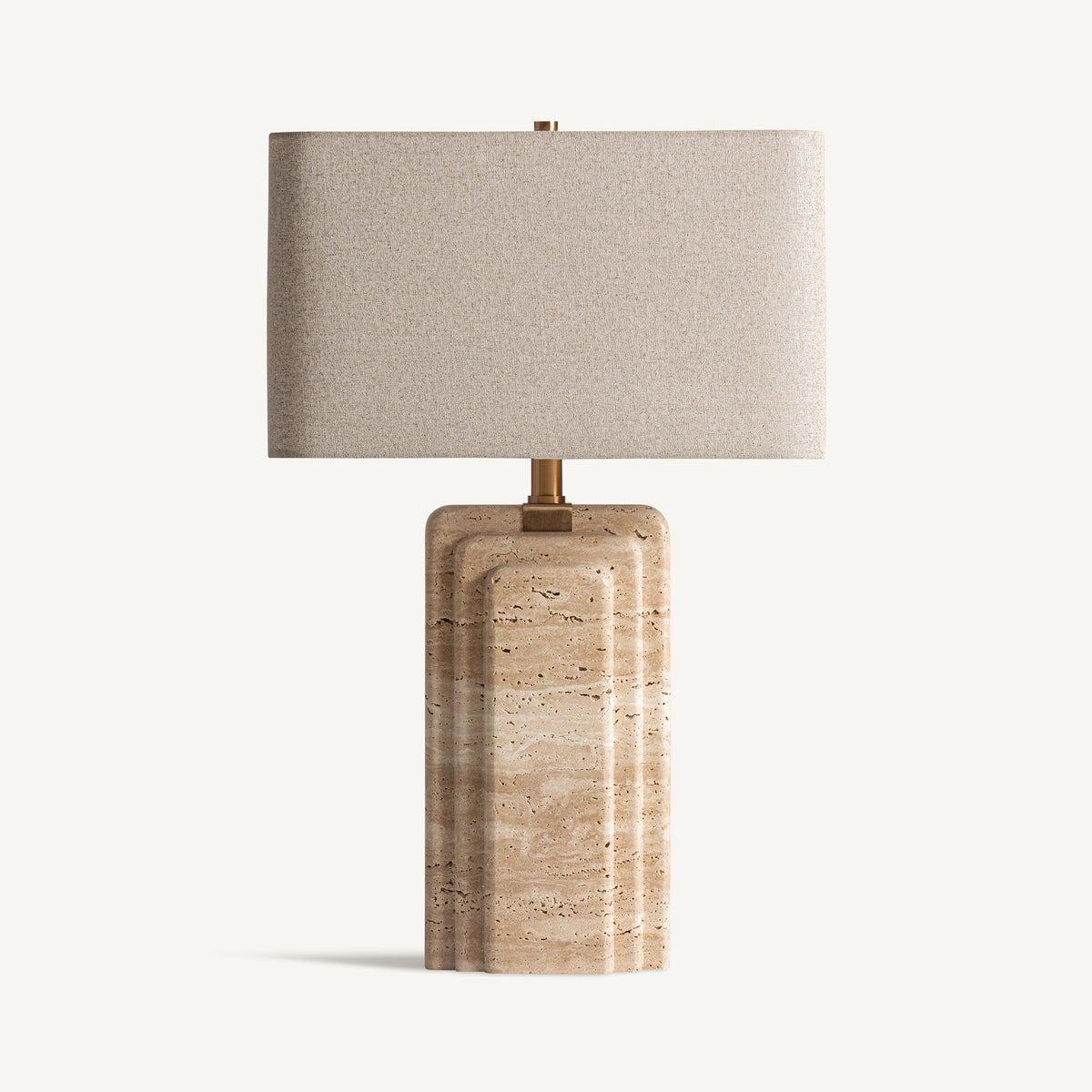 Kandern Brown & Beige & Golden Table Lamp 42x26x66 cm