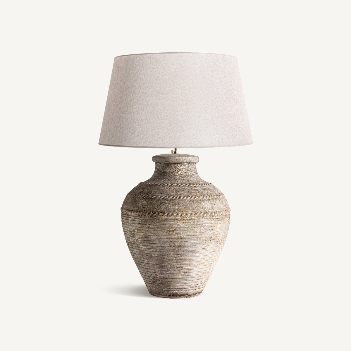 Liouc White & Beige Table Lamp 55x70x95 cm